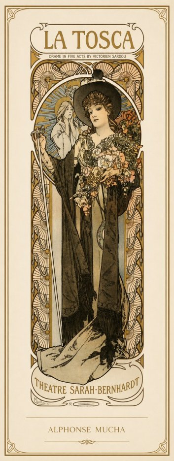 Mucha La Tosca No1 - Plakat