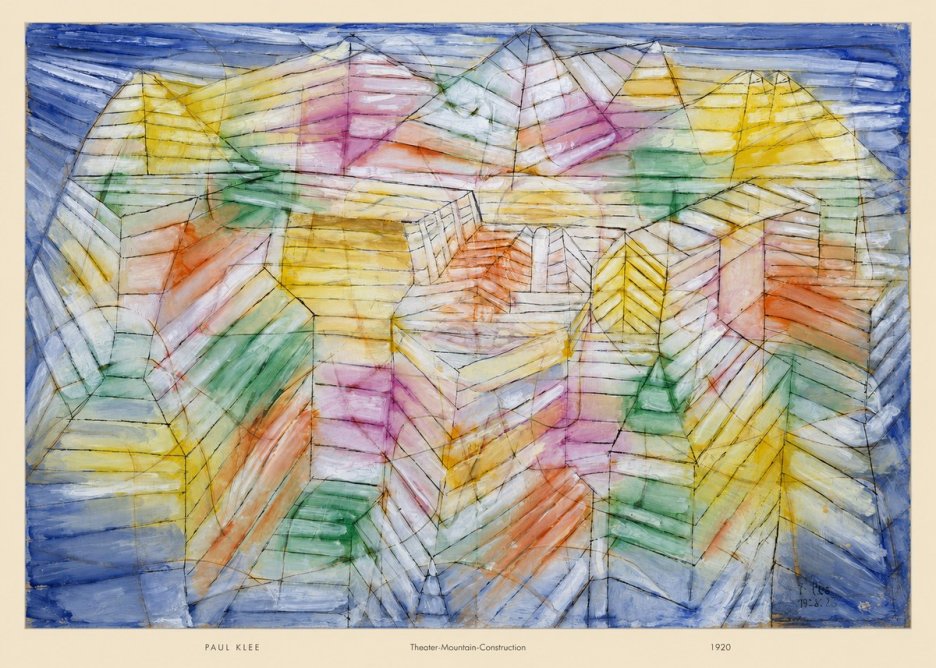 Paul Klee Theater-mountain-construction No5 - Plakat