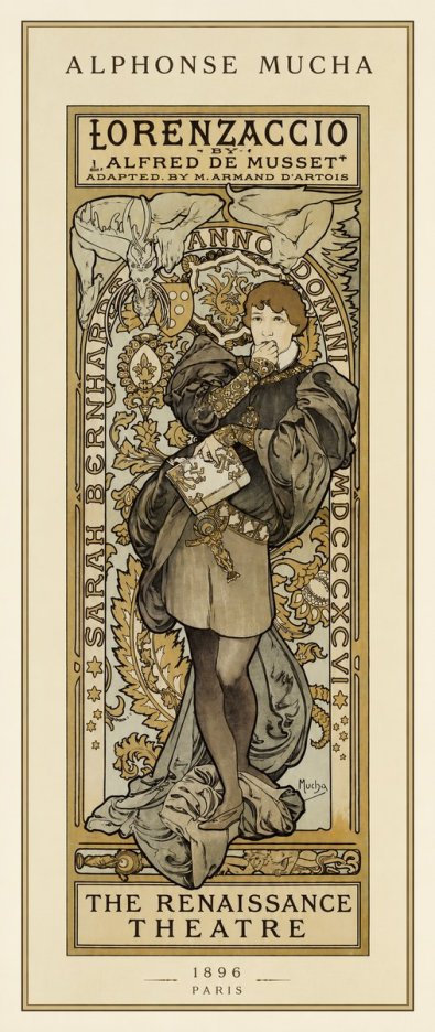 Mucha Lorenzaccio No1 - Plakat