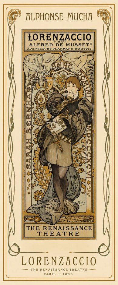 Mucha Lorenzaccio No4 - Plakat