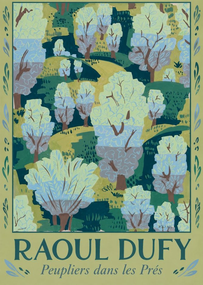 Raoul Dufy Peupliers Dans Les Prés No1 - Plakat