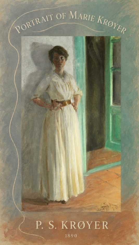 P.S. Krøyer Portrait of Marie Krøyer No5 - Plakat