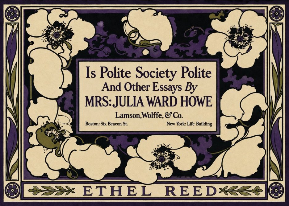 Ethel Reed Is Polite Society Polite and Other Essays by Mrs·julia Ward Howe No3 - Plakat