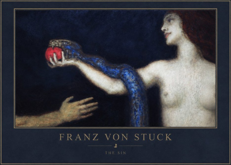Franz von Stuck The Sin I No1 - Plakat
