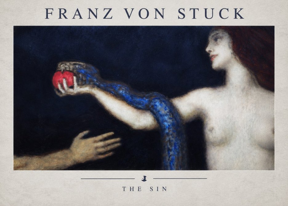 Franz von Stuck The Sin I No2 - Plakat