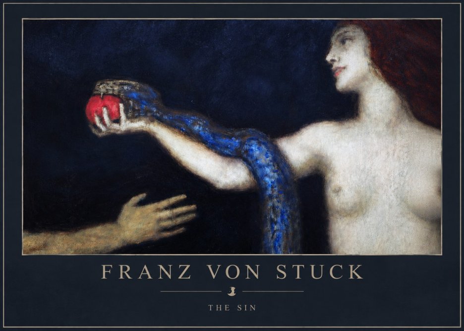 Franz von Stuck The Sin I No3 - Plakat