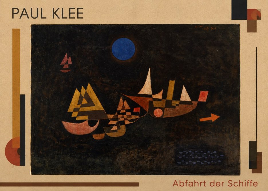 Paul Klee Abfahrt Der Schiffe No1 - Plakat