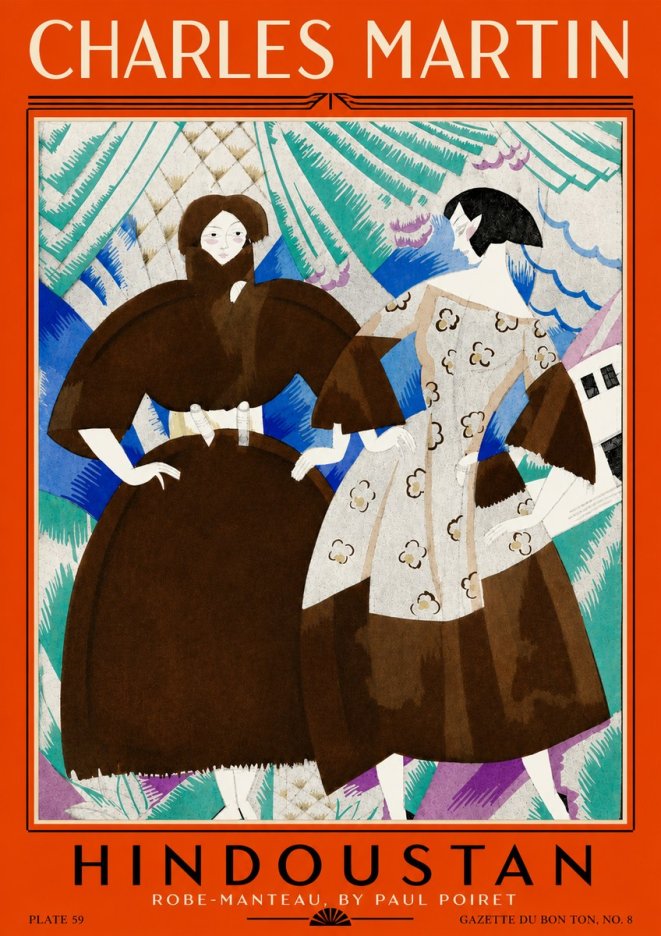 Charles Martin Hindoustan No4 - Plakat