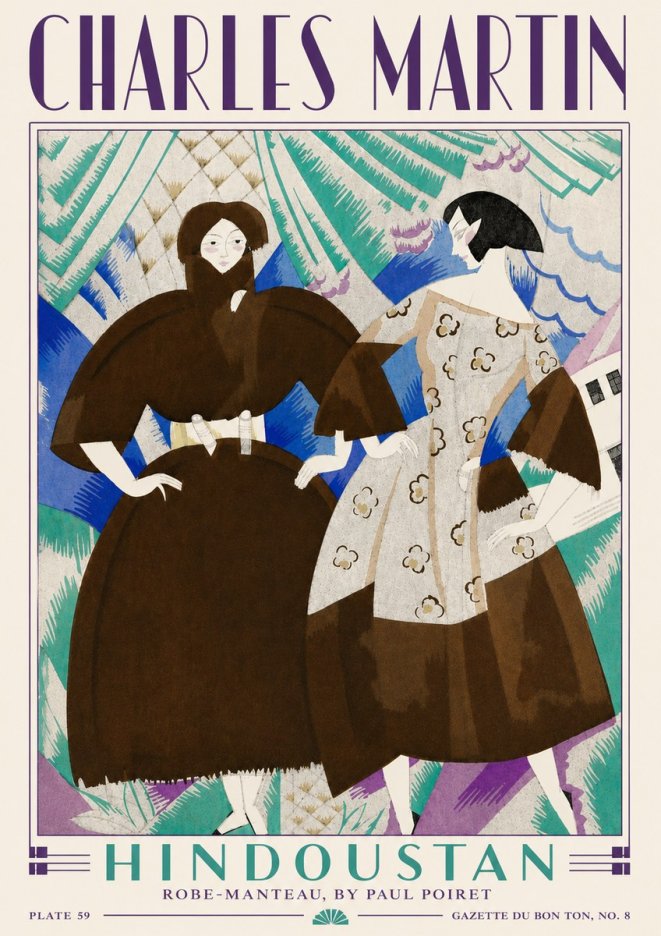 Charles Martin Hindoustan No6 - Plakat