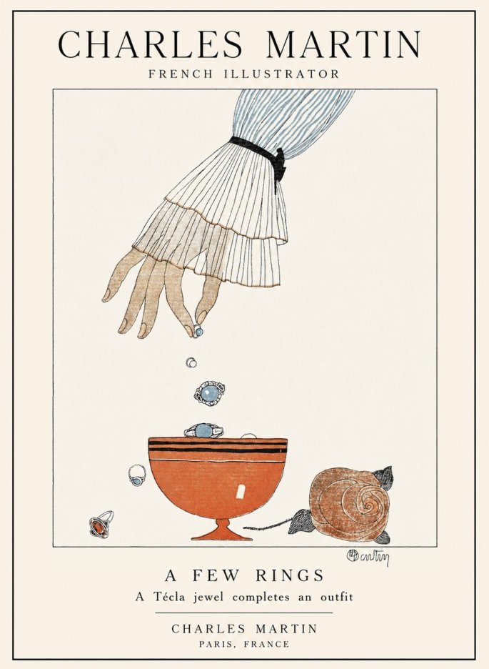 Charles Martin Some Jewels No4 - Plakat