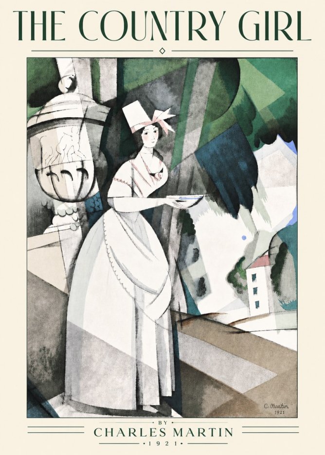 Charles Martin The Country Girl No4 - Plakat