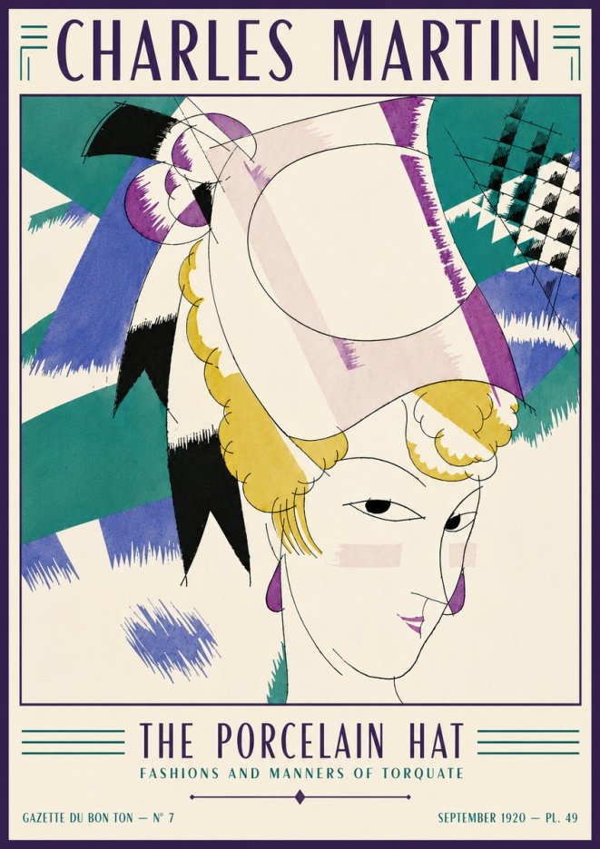 Charles Martin The Porcelain Hat No6 - Plakat
