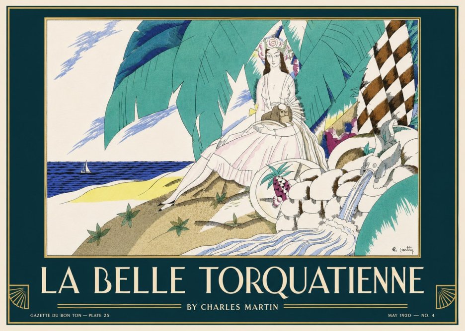 Charles Martin La Belle Torquatienne No3 - Plakat