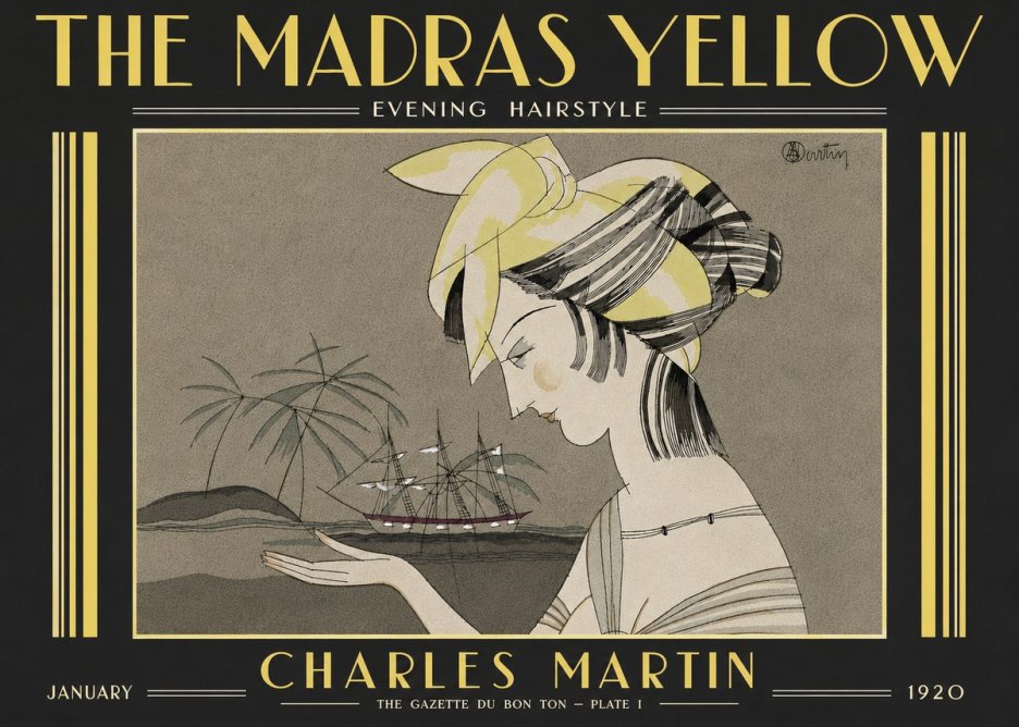Charles Martin The Madras Yellow - Evening Hairstyle No6 - Plakat