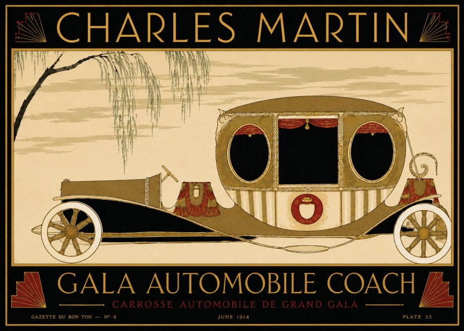 Charles Martin Gala Automobile Coach No5 - Plakat