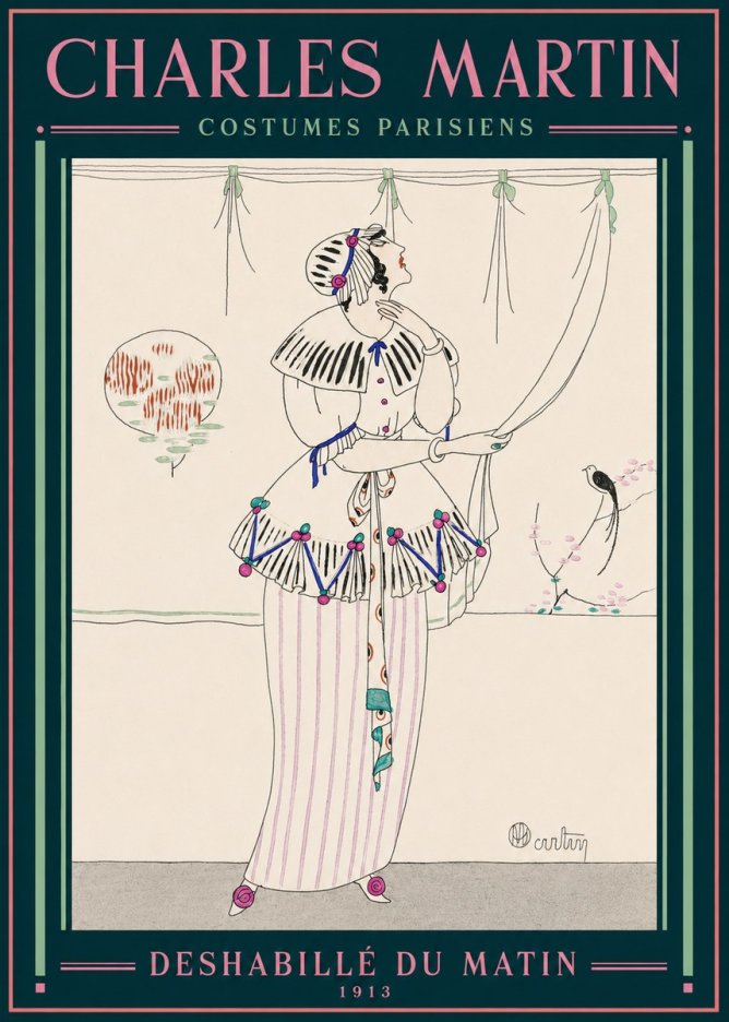 Charles Martin Deshabillé Du Matin No2 - Plakat