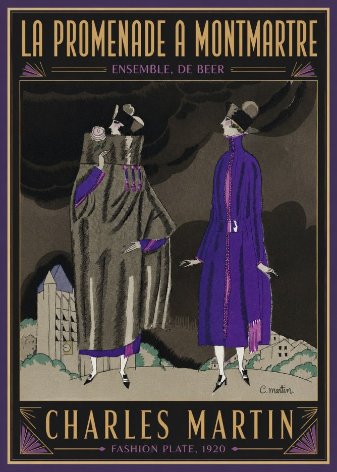 Charles Martin La Promenade a Montmartre No6 - Plakat