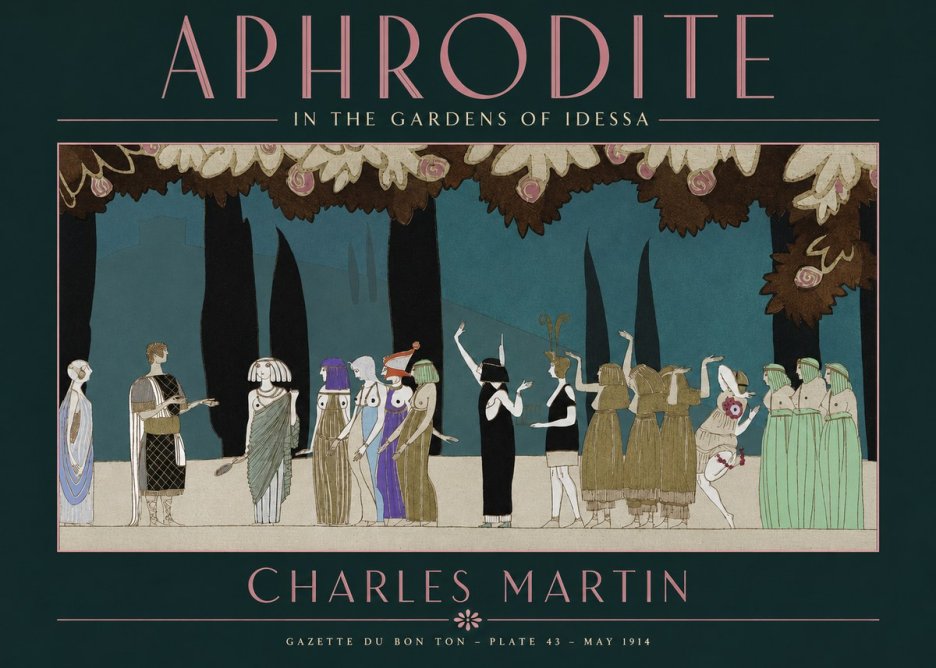 Charles Martin Aphrodite in the Gardens of Idessa No2 - Plakat