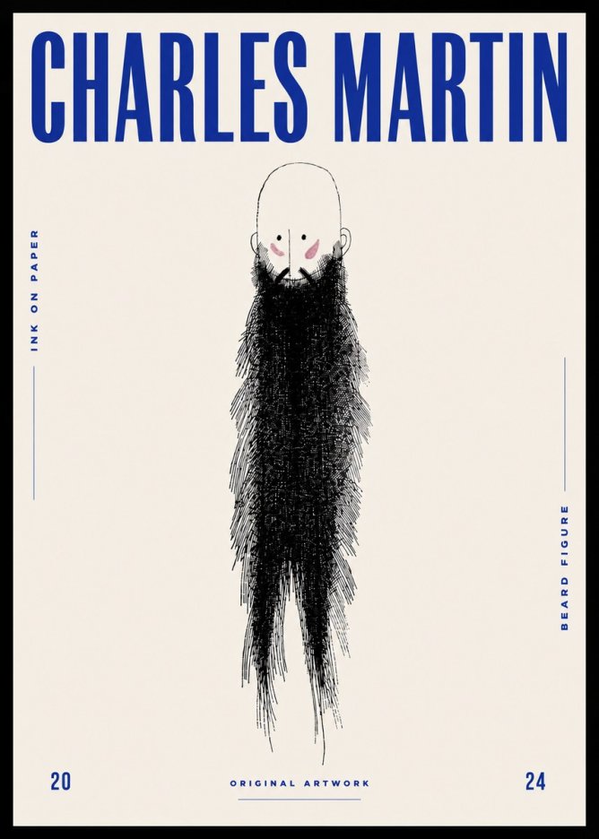Charles Martin Beard Figure No5 - Plakat