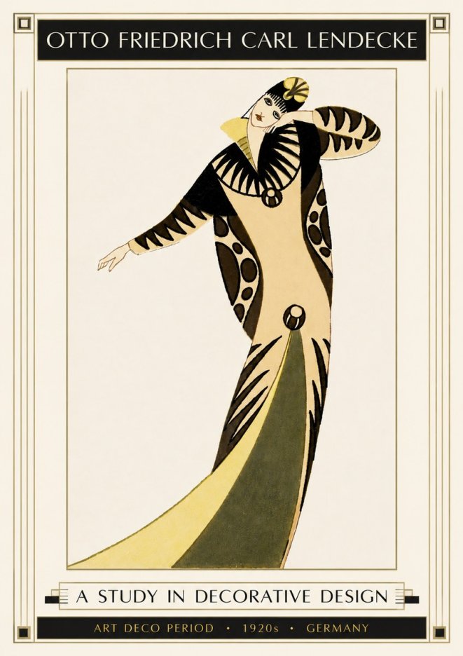 Otto Friedrich Carl Lendecke A Study in Decorative Design No4 - Plakat