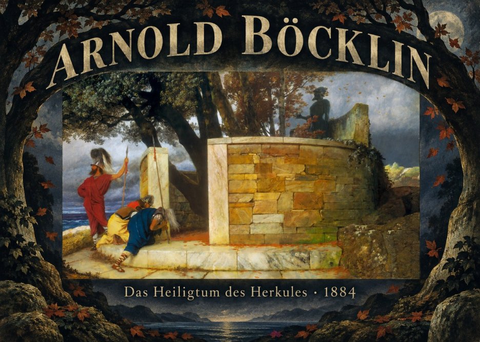 Arnold Böcklin Das Heiligtum Des Herkules I No6 - Plakat