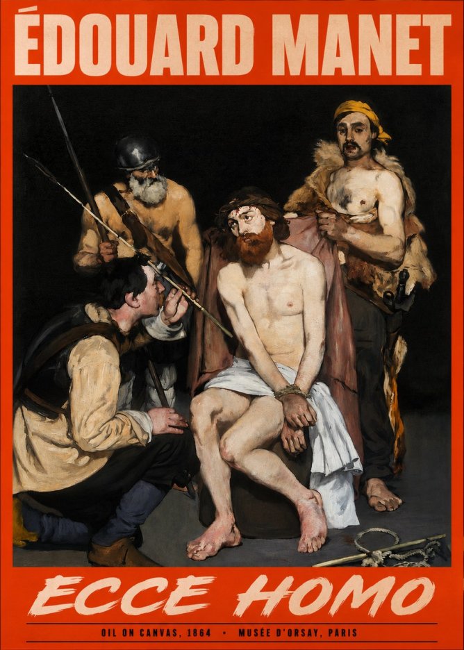 Édouard Manet Ecce Homo No2 - Plakat