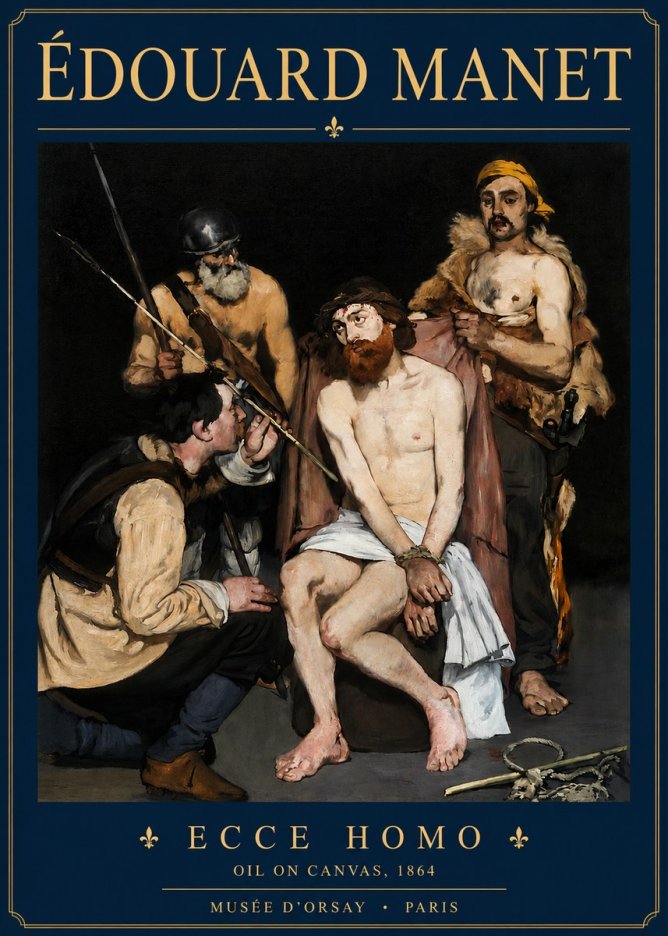 Édouard Manet Ecce Homo No3 - Plakat