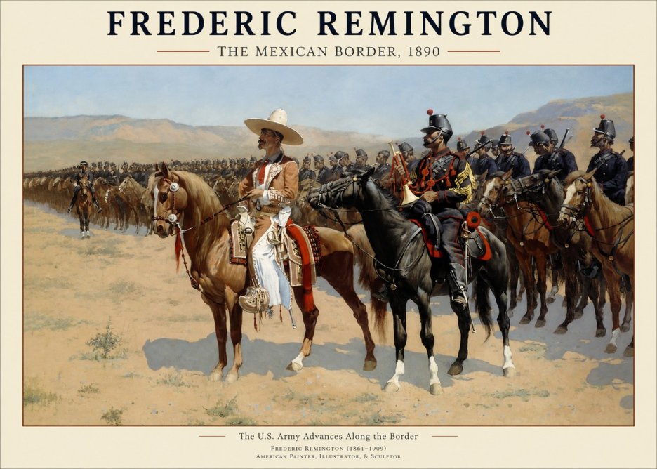 Frederic Remington The U.s. Army Advances Along the Border No1 - Plakat