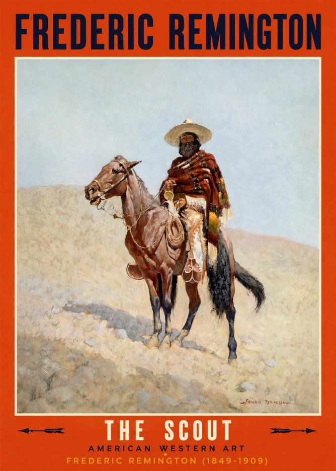 Frederic Remington The Scout I No2 - Plakat