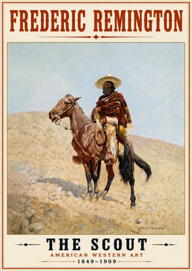 Frederic Remington The Scout I No6 - Plakat