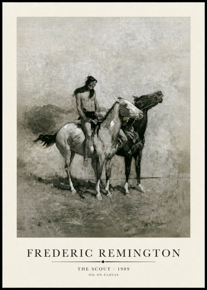 Frederic Remington The Scout II No1 - Plakat