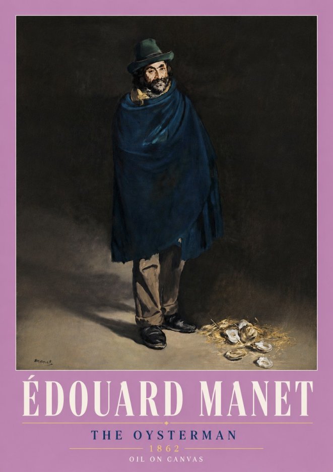 Édouard Manet The Oysterman No6 - Plakat