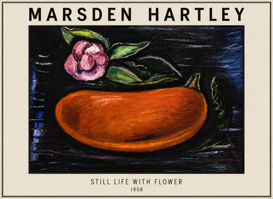 Marsden Hartley Still Life with Flower No3 - Plakat