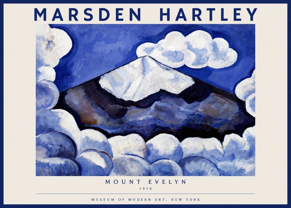 Marsden Hartley Mount Evelyn No2 - Plakat