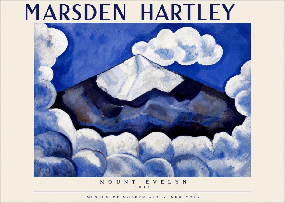 Marsden Hartley Mount Evelyn No4 - Plakat
