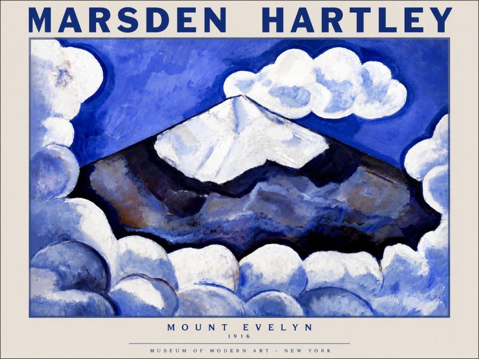Marsden Hartley Mount Evelyn No5 - Plakat