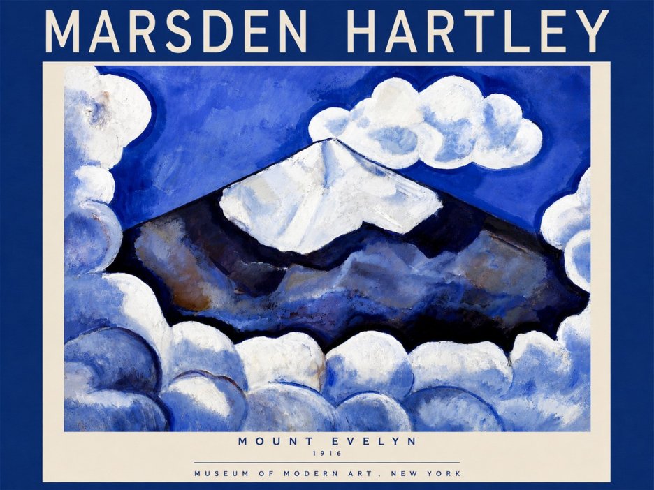Marsden Hartley Mount Evelyn No6 - Plakat