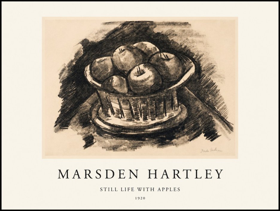 Marsden Hartley Still Life with Apples No1 - Plakat