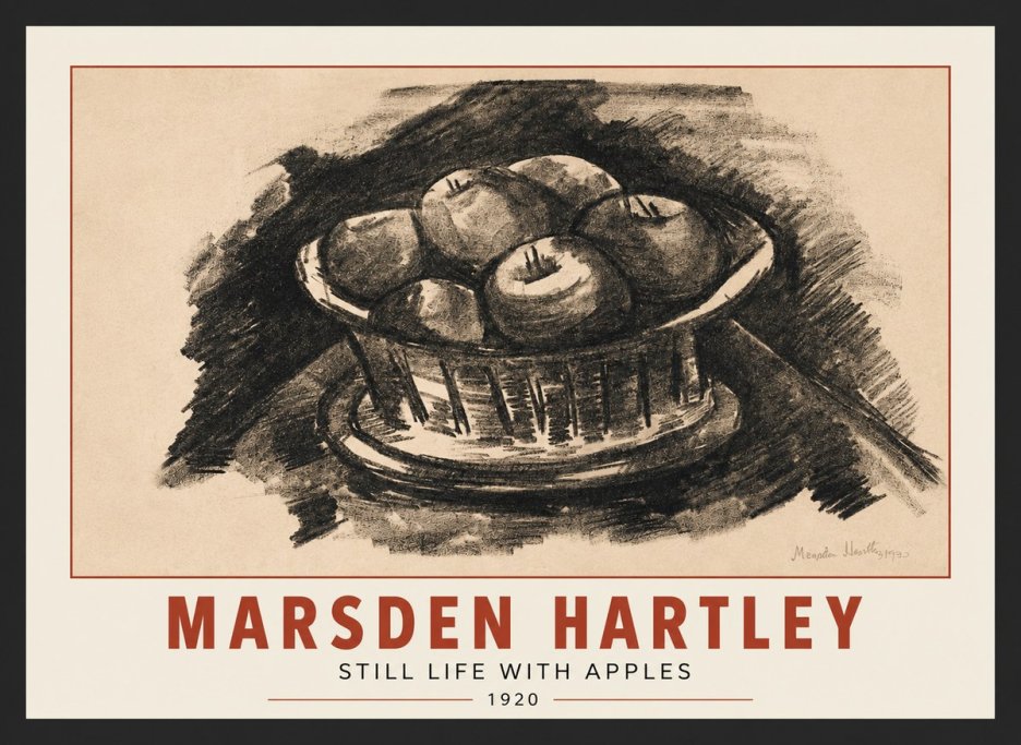 Marsden Hartley Still Life with Apples No3 - Plakat