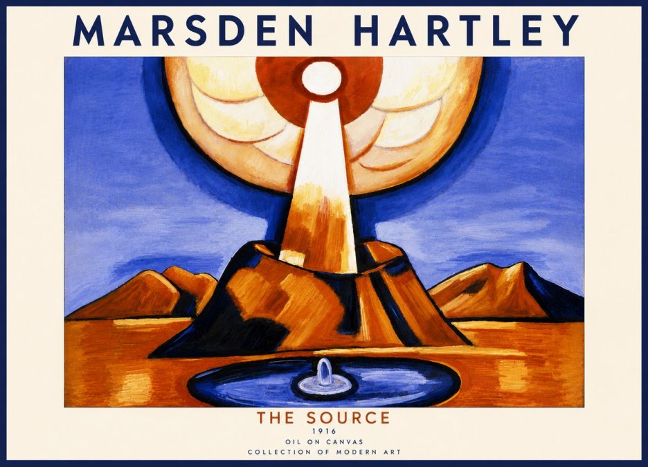 Marsden Hartley The Source No6 - Plakat