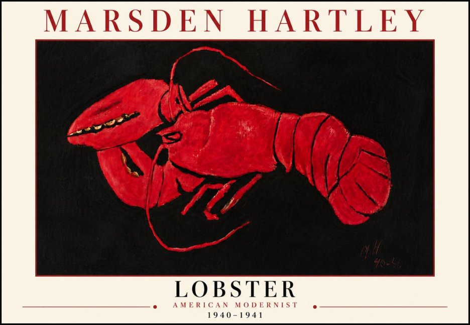 Marsden Hartley Lobster No6 - Plakat