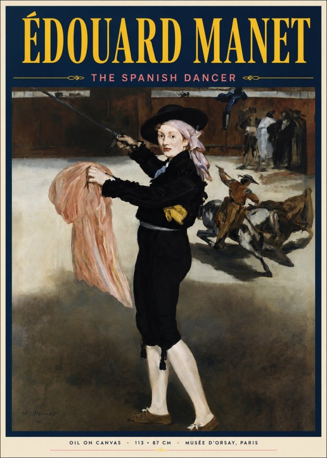 Édouard Manet The Little Bullfighter No4 - Plakat