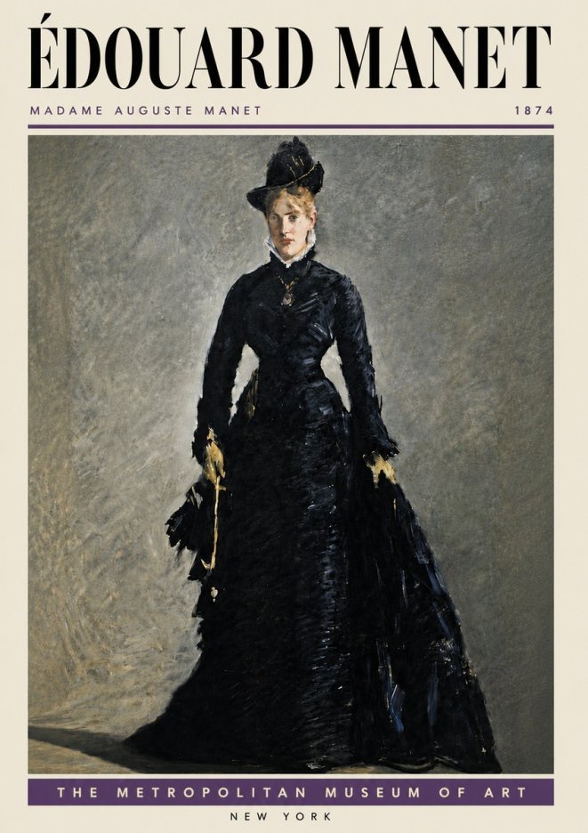 Édouard Manet Madame Auguste Manet No5 - Plakat
