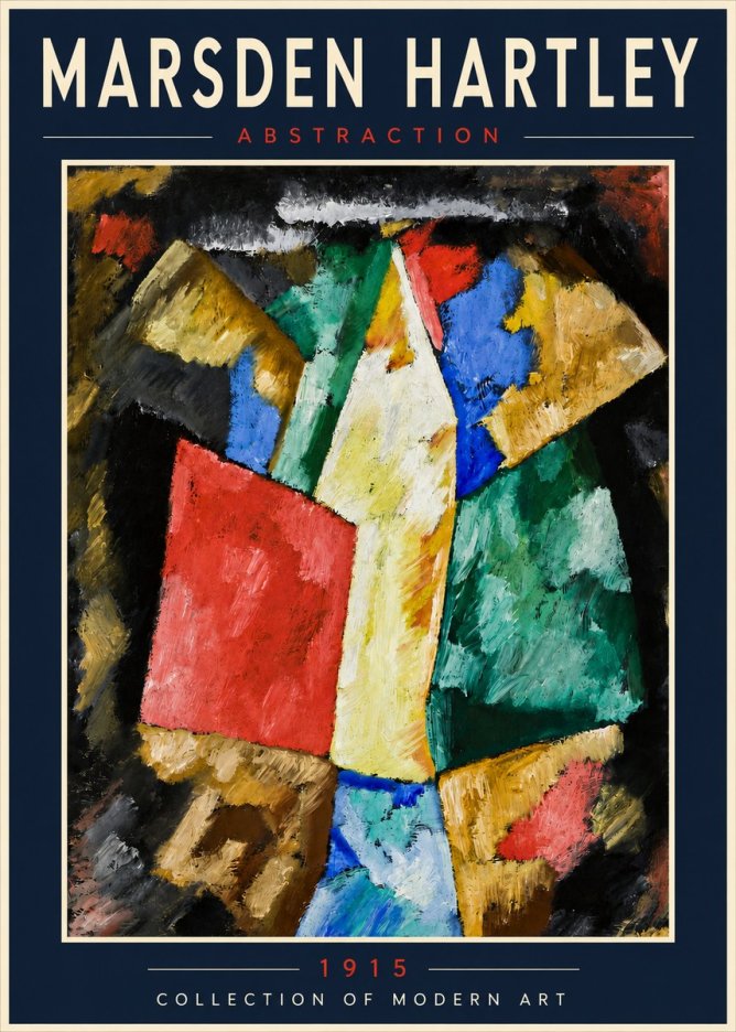 Marsden Hartley Abstraction No4 - Plakat