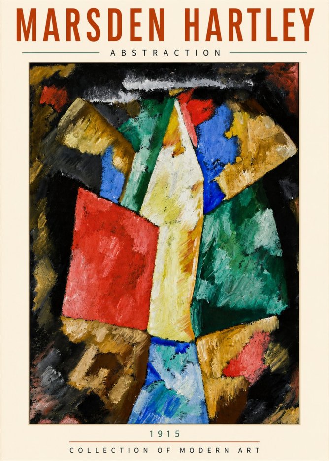 Marsden Hartley Abstraction No5 - Plakat