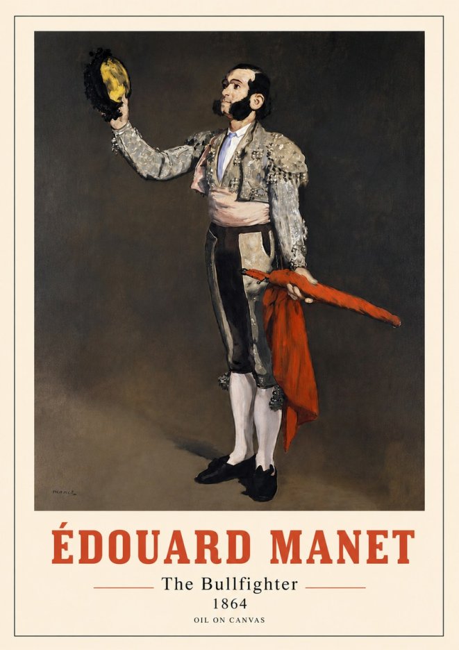 Édouard Manet The Bullfighter No4 - Plakat