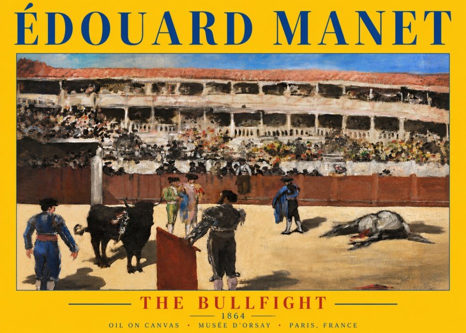 Édouard Manet The Bullfight II No5 - Plakat