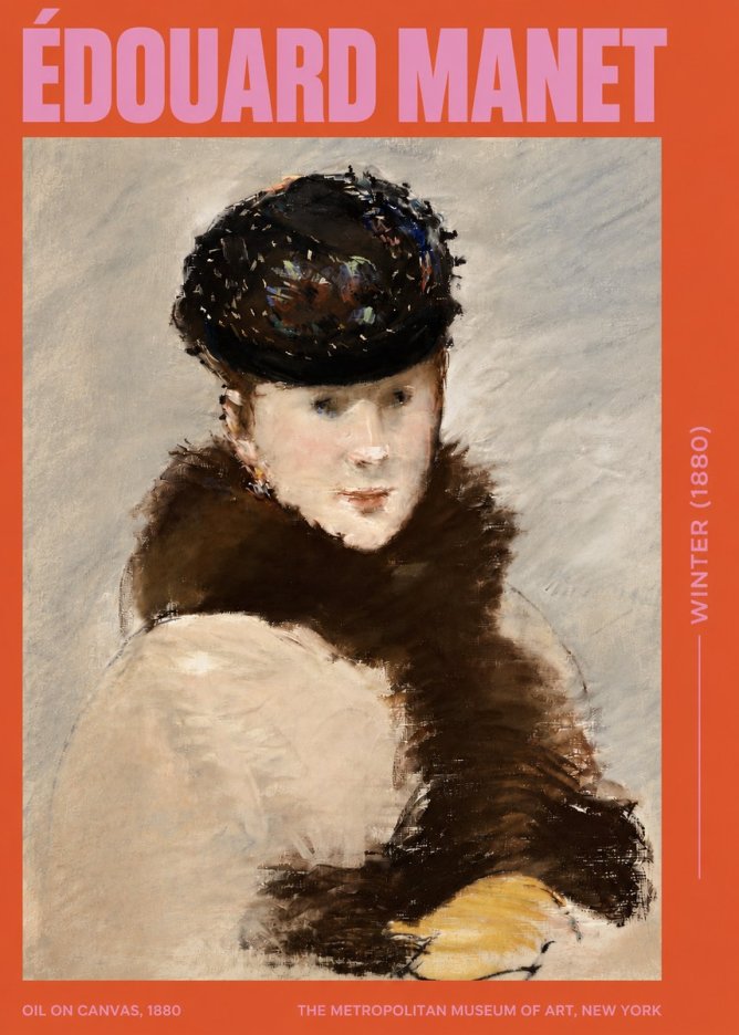 Édouard Manet Winter No3 - Plakat