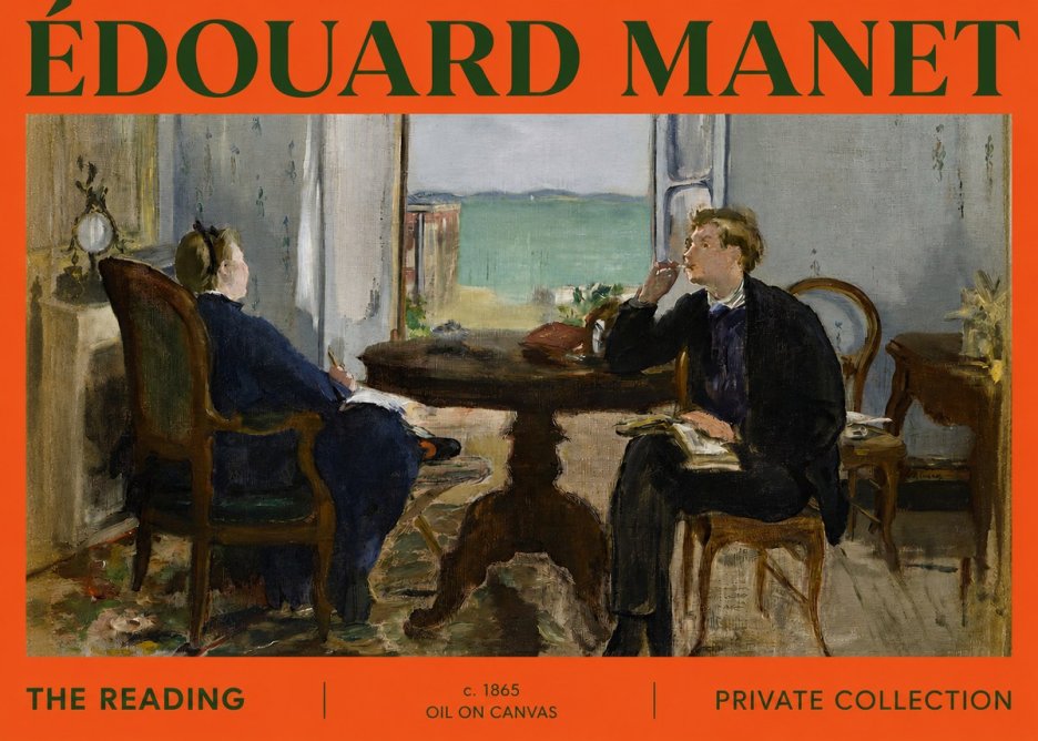 Édouard Manet The Reading No2 - Plakat