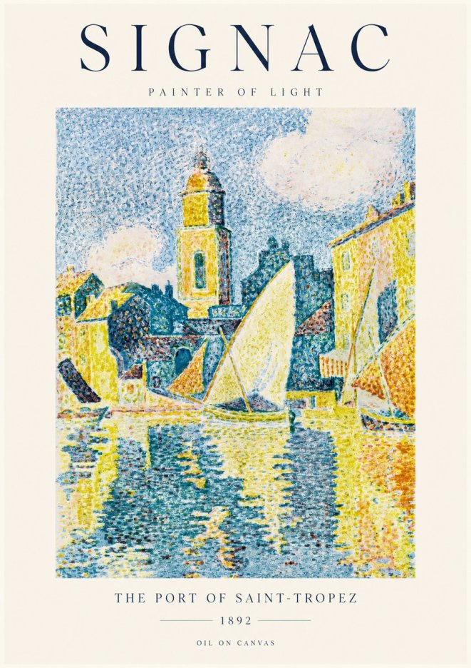 Signac The Port of Saint-tropez No1 - Plakat